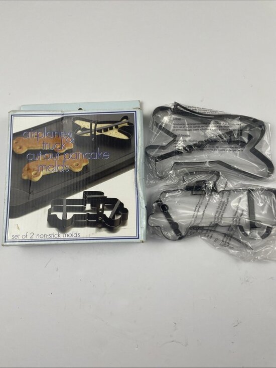 Pancake Molds Airplane/Truck Cut Out Non Stick Metal 2006 - Picture 1 of 9